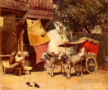  Persian Oil Painting - An Indian Gharry Persian Egyptian Indian Edwin Lord Weeks